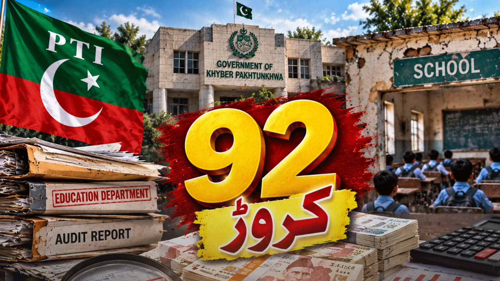 پی ٹی آئی سیاہ دور اقتدار میں ’کے پی‘ شعبہ تعلیم میں 92 کروڑ روپے سے زیادہ کی سنگین مالی بے ضابطگیاں سامنے آگئیں