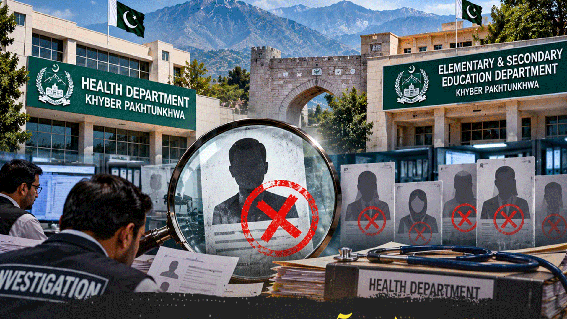 خیبر پختونخوا میں  محکمہ صحت اور تعلیم سے ’گھوسٹ‘ ملازمین کے خلاف سخت کارروائی کا فیصلہ