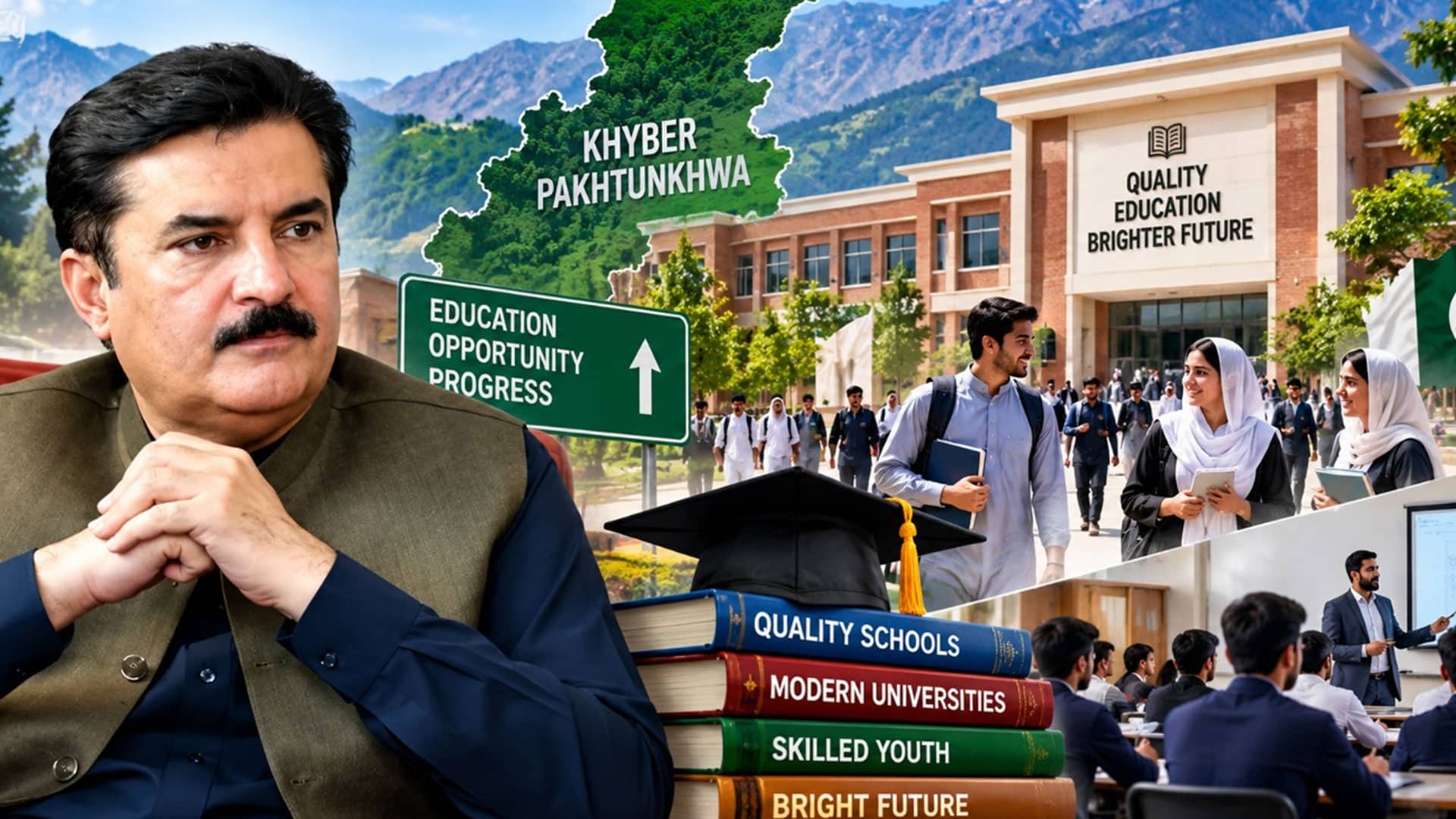 خیبرپختونخوا کے نوجوانوں کے لیے معیاری تعلیم کی راہ ہموار، معیاری تعلیمی اداروں کے قیام کے لیے گورنر فیصل کریم کنڈی کا اہم اعلان