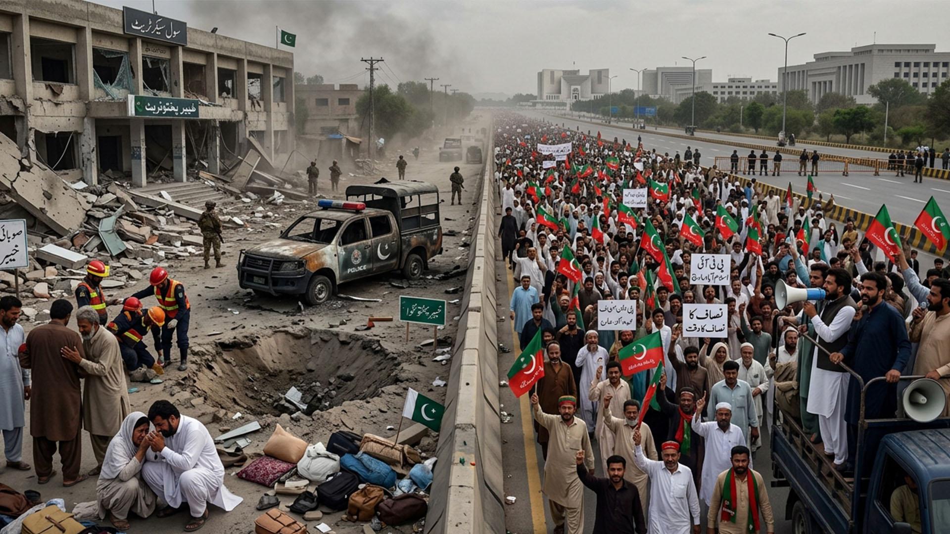 خیبرپختونخوا دہشت گردی کی لپیٹ میں، پی ٹی آئی قیادت کی اسلام آباد مارچ پر توجہ کیوں؟