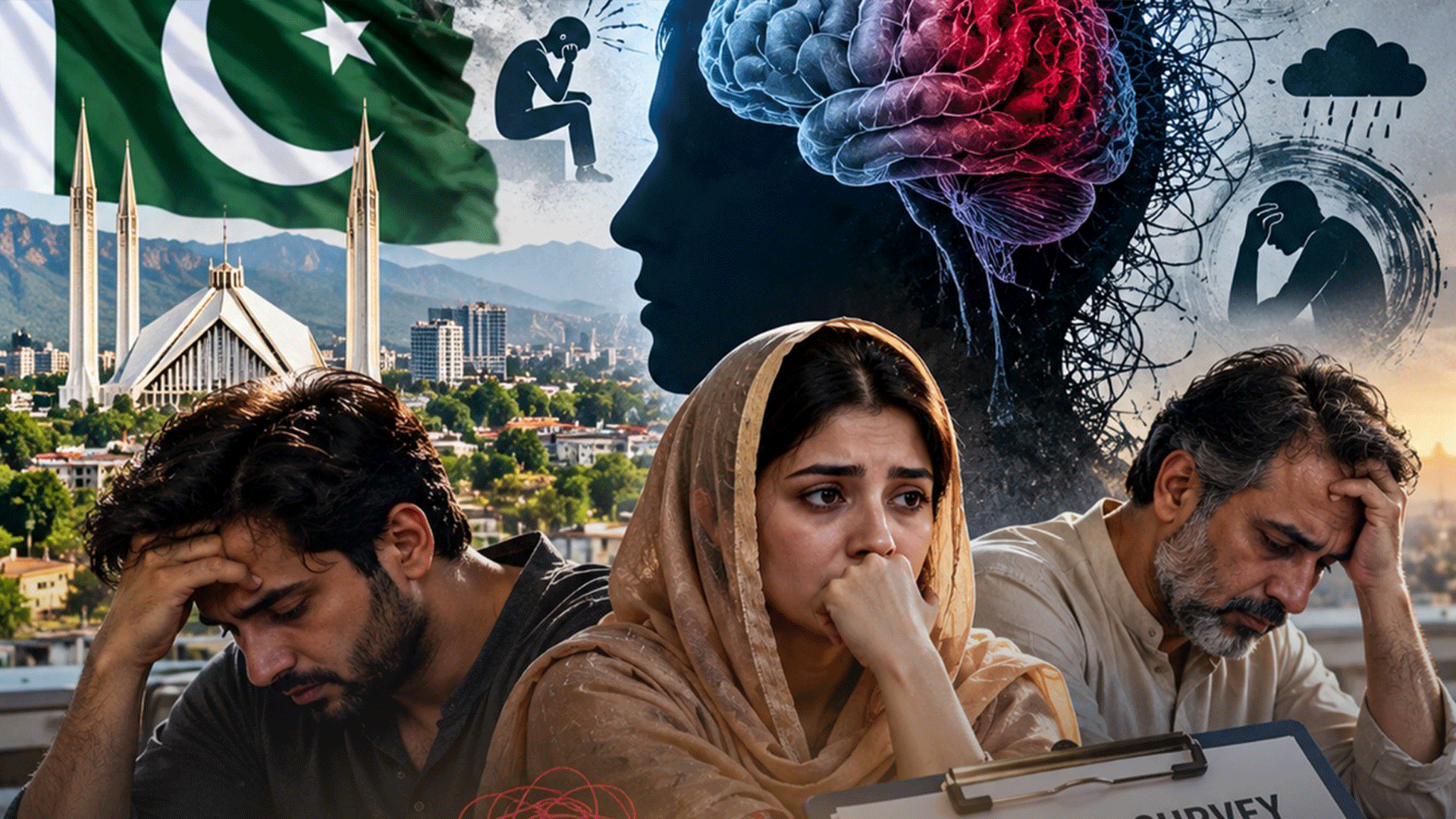 پاکستان میں ہر 3 میں سے 1 بالغ فرد نفسیاتی بیماریوں کا شکار، پہلے قومی تاریخی سروے میں اہم ترین انکشافات