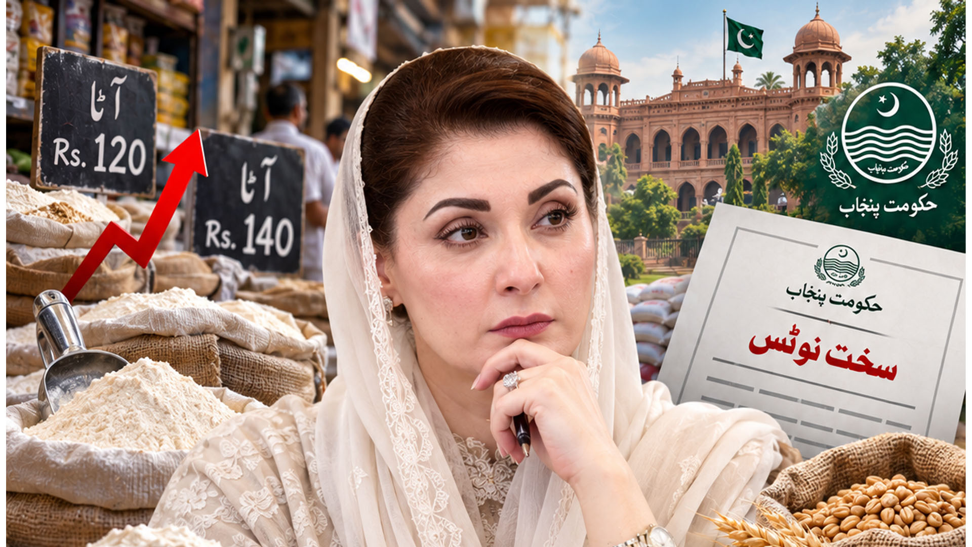 آٹے کی قیمتوں میں اضافے پر مریم نواز برہم، 10 ارب روپے کی سبسڈی منظور