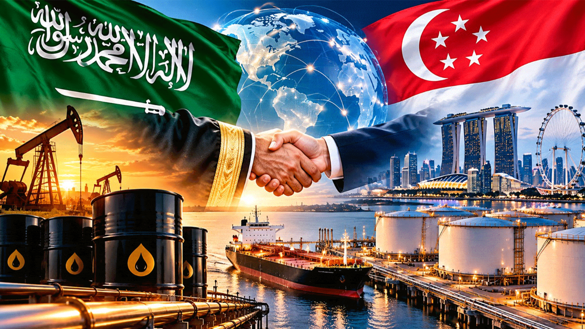 عالمی سپلائی بحران سے نمٹنے کے لیے بڑا اقدام، سعودی عرب کا تیل سنگاپور میں ذخیرہ کرنے کا تاریخی معاہدہ