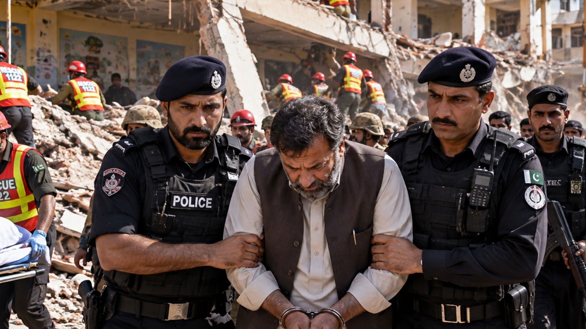اسکول حادثے پر سخت  ایکشن، انتظامیہ فوری حرکت میں آ گئی، سکول مالک خالد کو گرفتار کر لیا ، یکہ توت تھانے منتقل