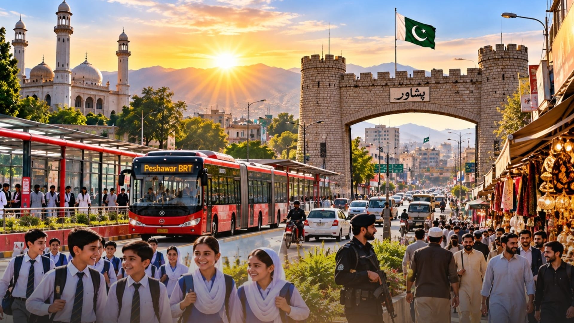 شہر گل لالہ میں رونقیں لوٹ آئیں ، تعلیمی ادارے کھل گئے ، بی آر ٹی سروس بھی بحال