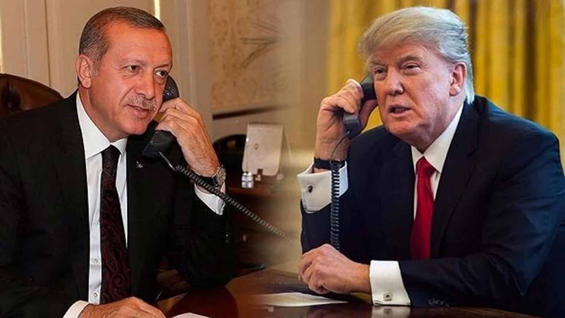 اردوان کا ٹرمپ کو فون ، پاکستان کے ساتھ مل کر جاری امن اقدامات سے آگاہ کردیا