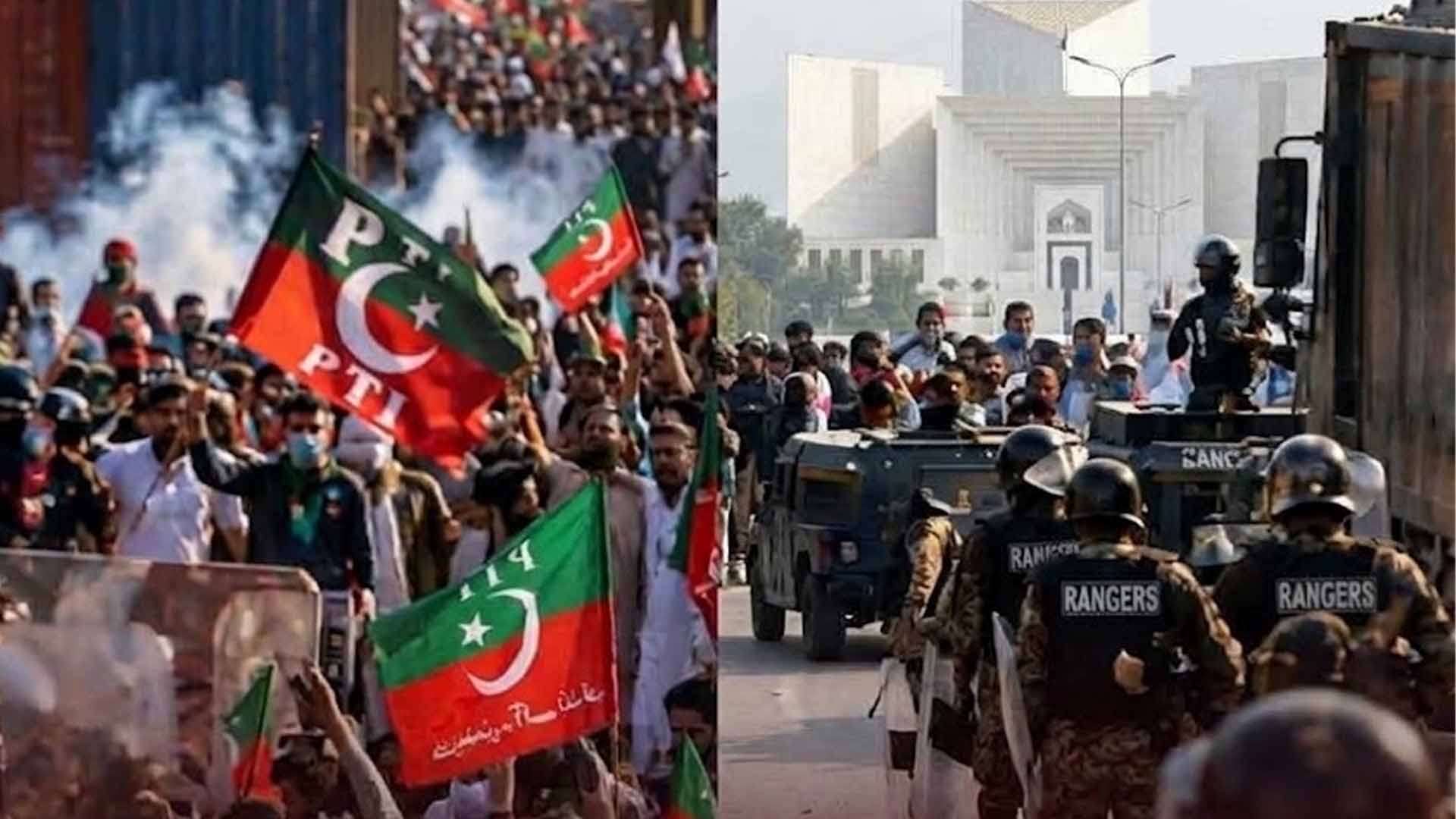 پی ٹی آئی کا انتشار پھیلانے کا منصوبہ ،حفاظتی اقدامات سخت، اسلام آباد میں رینجرز کی تعیناتی میں توسیع