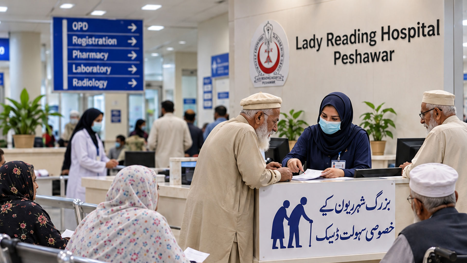 عوامی خدمت کا نیا قدم لیڈی ریڈنگ اسپتال میں بزرگ شہریوں کے لیے خصوصی سہولت ڈیسک قائم، خیبر پختونخوا میں عوامی سہولتوں پر توجہ بڑھنے لگی