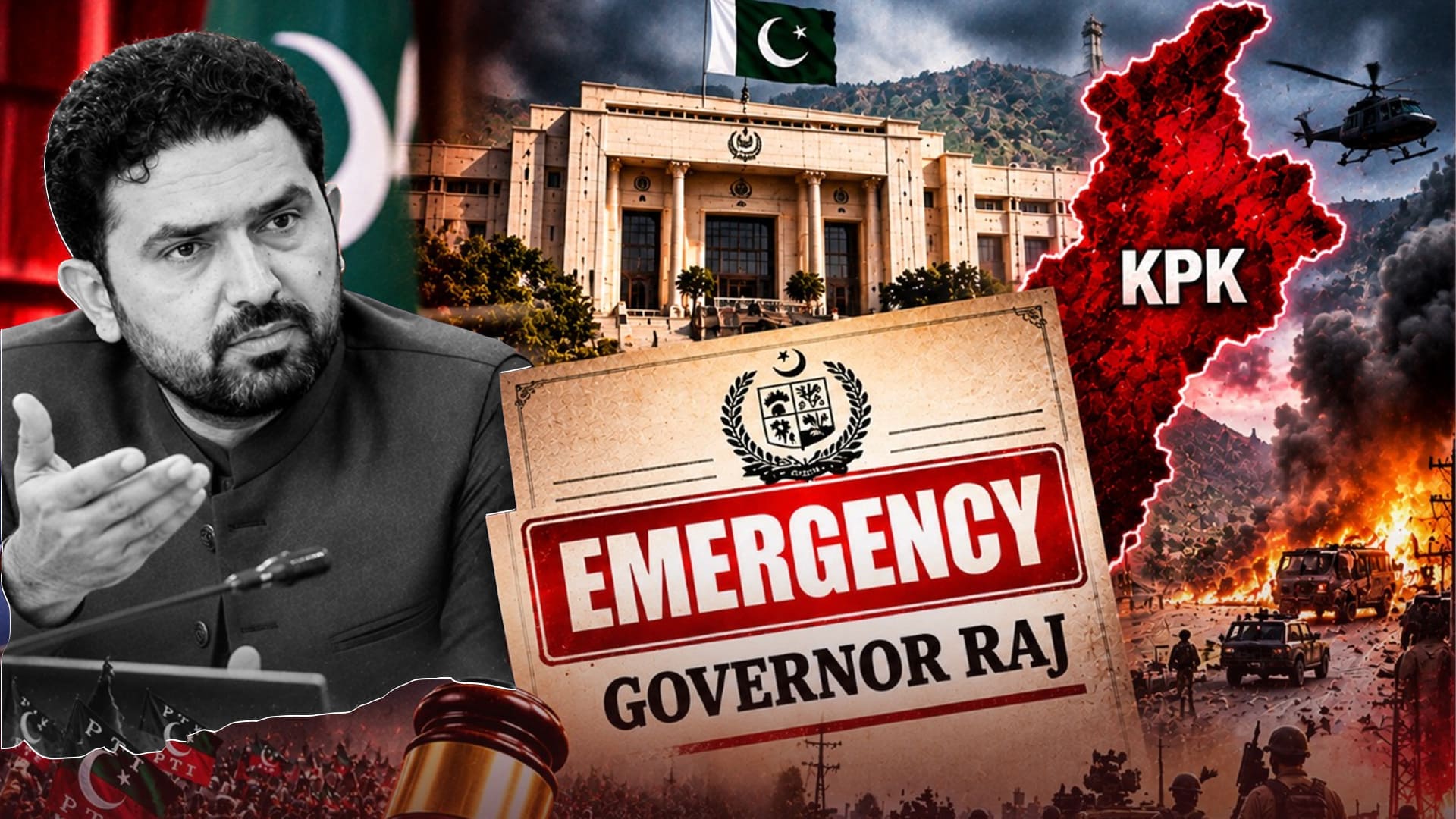 خوشحالی کے نئے دور کا آغاز ،  پی ٹی آئی کا 13 سالہ تاریک دور ختم ،خیبر پختونخوا کے پسے ہوئے عوام میں خوشی کی نئی لہر، گورنر راج اور ایمرجنسی کا نفاذ