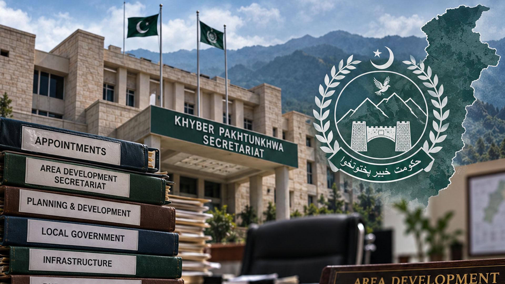 خیبر پختونخوا میں ادارہ جاتی کارکردگی بہتر بنانے کے لیے نئی تعیناتیاں, ایریا ڈویلپمنٹ سیکرٹریٹ میں مختلف محکموں کے افسران تعینات
