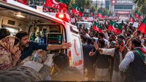 سڑکیں بند، ایمبولینسیں بند، مریض بے یار و مددگار، انتشاری راستہ روک کر کھڑے رہے