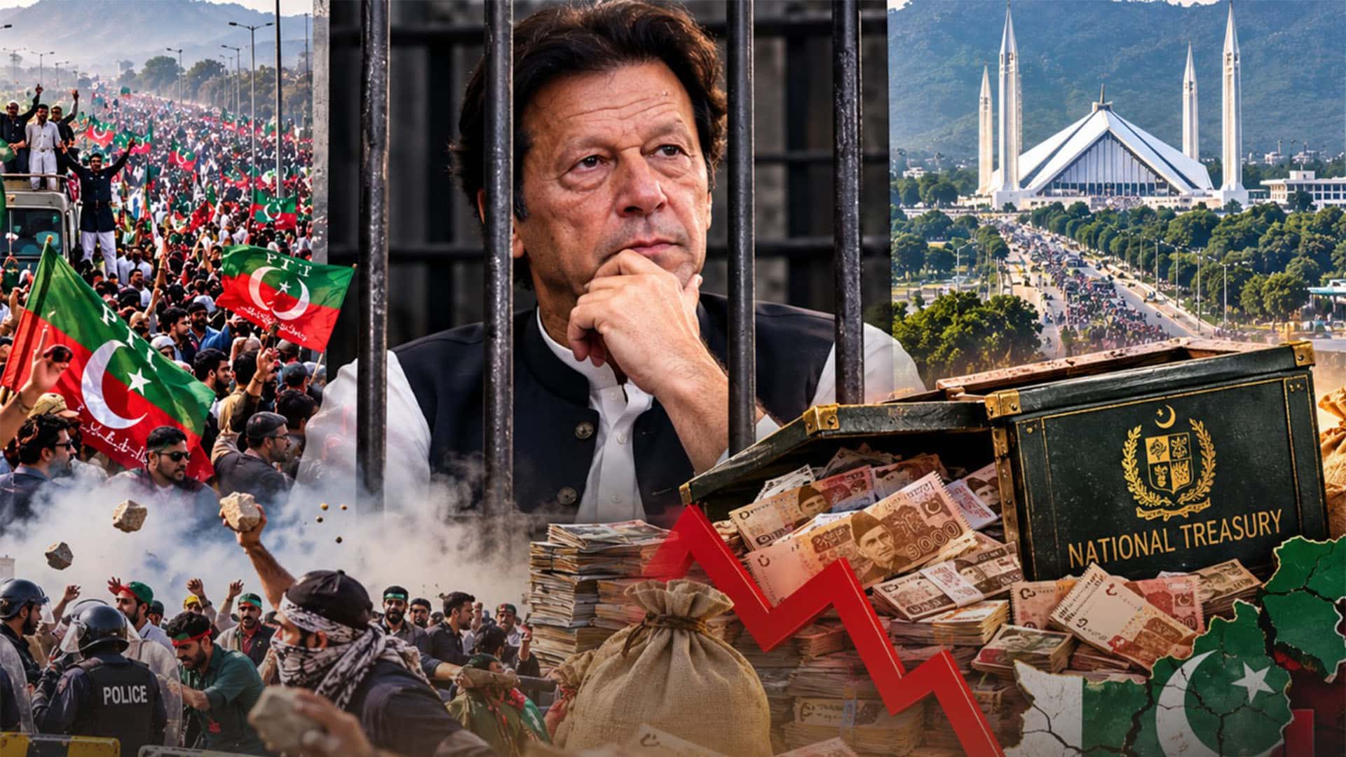 رہائی عمران خان  کی، نقصان قومی خزانے اور عوام کا،احتجاجی سیاست کے مالی و سماجی اثرات سامنے آگئے