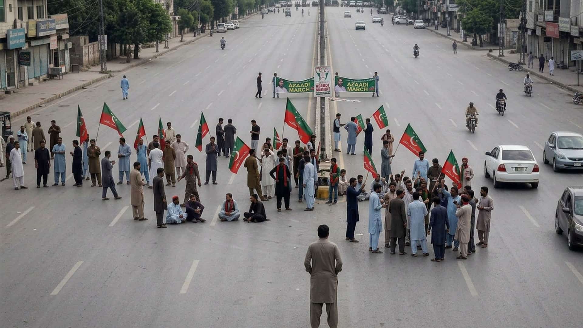 پی ٹی آئی کی احتجاجی سیاست سے عوام اکتا گئے؟ لانگ مارچ کے دوسرے روز بھی لاتعلق